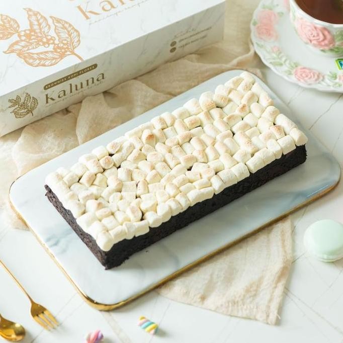 

Kaluna Brownies Panggang Marshmallow 22x10 - Fudgy Brownies Lumer Stok Terbatas