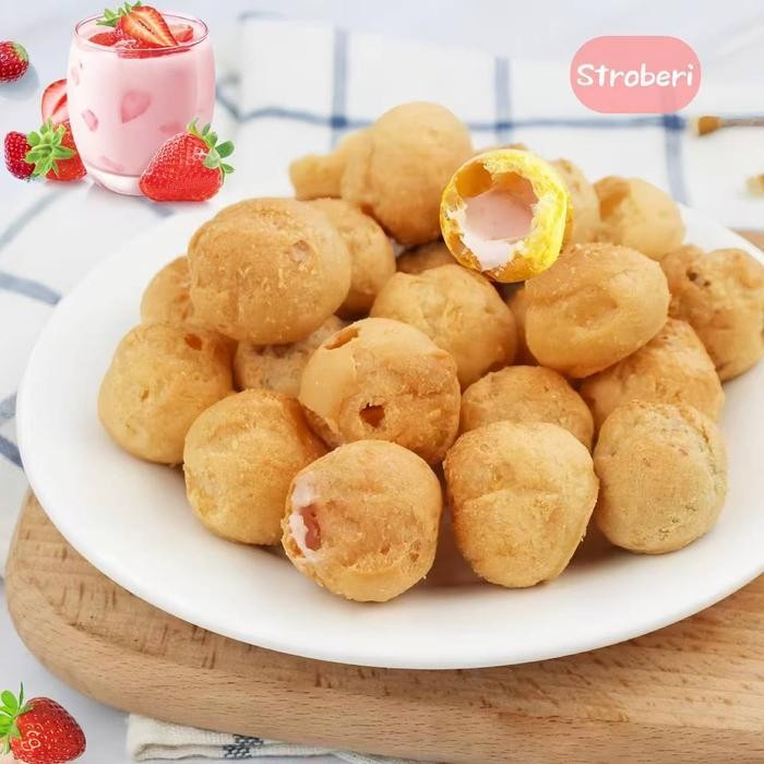 

CCF COD Soes Coklat Cokelat/strawberry/ 500g/1kg / mix rasa/halal Kue Sus Kering Isi soes coklat lumer 1 kgr Enak Murah Cemilan keluarga, cocok untuk dewasa dan anak-anak Chocolate Food Makanan Snack Manis Toples Susu Toples Susu