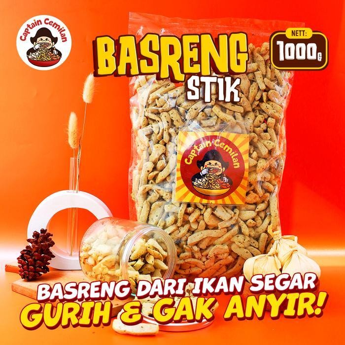 

CCF 1KG - Basreng stik ORIGINAL Captain cemilan Bandung food snacks snack goreng Camilan Chips Pedas Kering