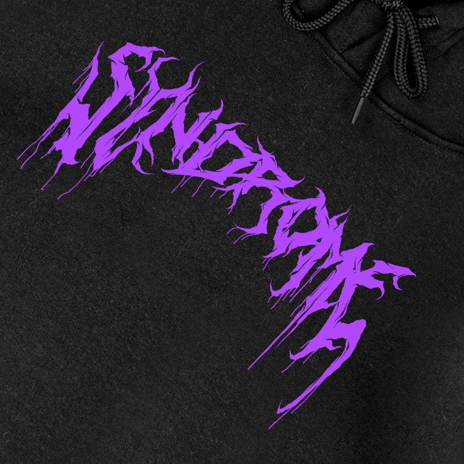 Update - Hoodie Syndrome Edition Original By Amnes Apparel jaket distro sweater - Hitam X Ungu ,.