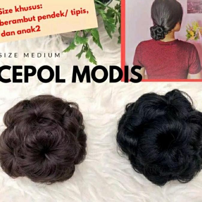 Cepol Sanggul Modern Sanggul Palsu Mini Rambut Palsu Wanita