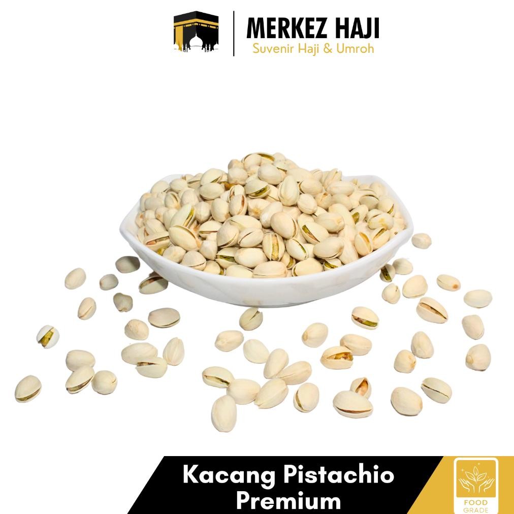 

Kacang Fustuk Pistachio Panggang Arab Premium 1Kg | Ketawa Matang Roasted | Oleh Oleh Haji Umroh