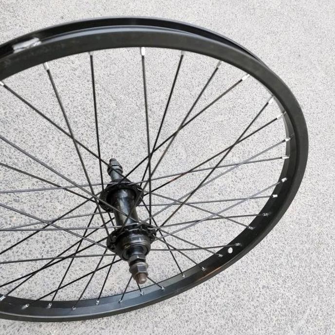 WHEELSET SEPEDA 20 INCH DEPAN / BELAKANG RODA JADI SIAP PASANG PAKAI WHEEL SET SELI LIPAT MINION MIN