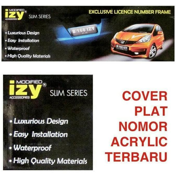 Cover Plat Nomor Mobil Acrylic Asli