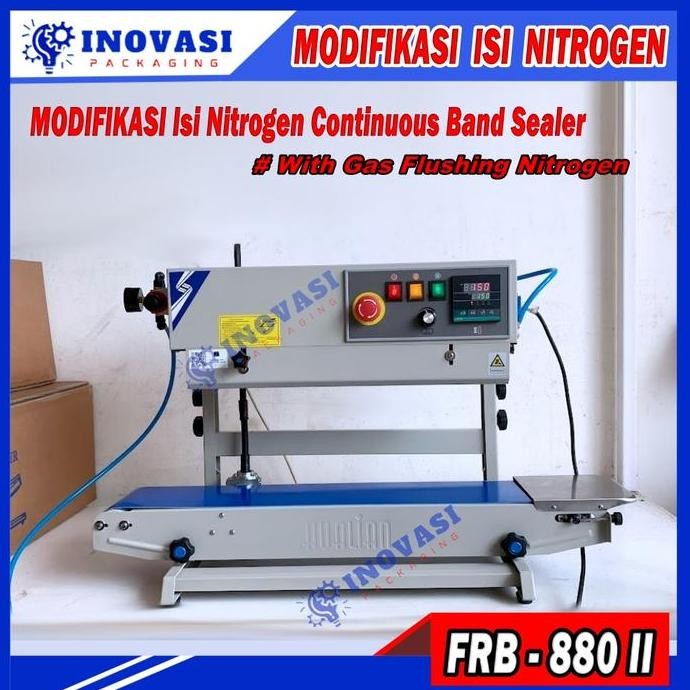 Mesin Sealer Kembung Isi Nitrogen Mesin Penyegel Plastik Otomatis