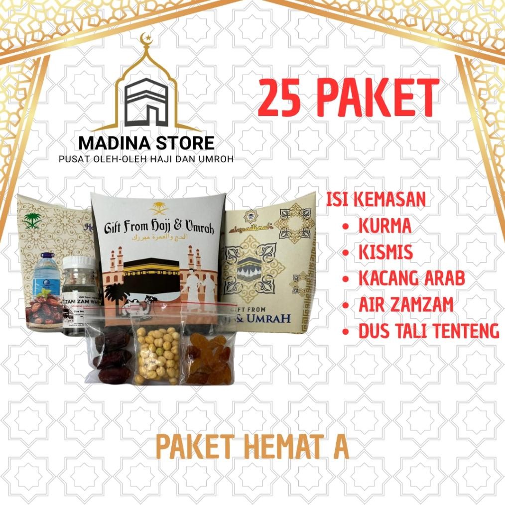 

Paket Hemat 25Pcs Oleh-Oleh Haji Dan Umroh Paket A Isi Air Zamzam