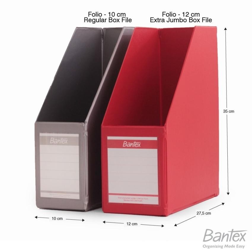 

Bantex Box File Extra Jumbo Folio 12Cm 4 Pcs
