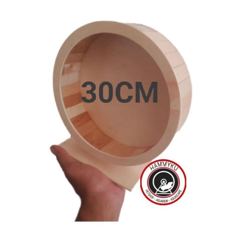 Mainan Hamster Wheel Kayu Hamster Kincir Hamster 30cm MURAH