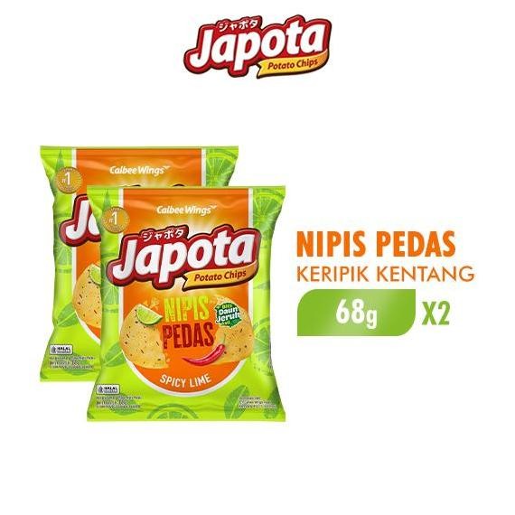 

RPS Japota Keripik Kentang Nipis Pedas 68 gr x 2 Pcs