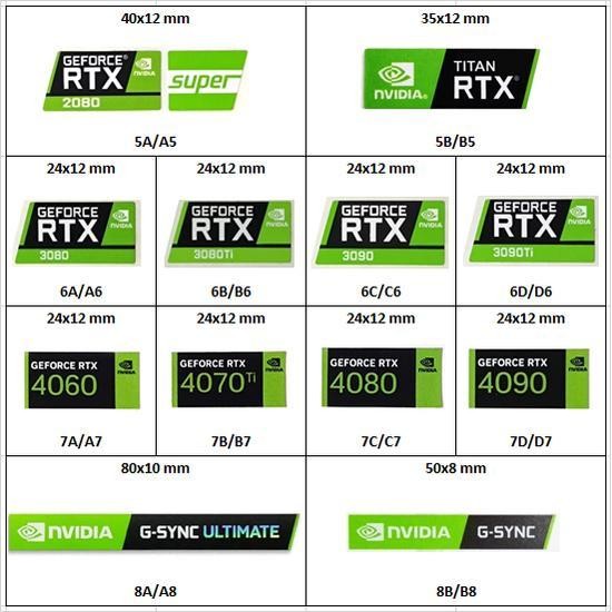 PV Stiker Sticker Nvidia RTX GTX G-SYNC Original