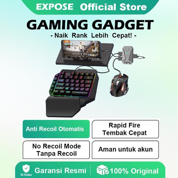 Aman Untuk AkunPubg/Delta Gaming Gadget Alat Gaming Anti Recoil Otomatis Rapid Fire / Tembak Cepat N