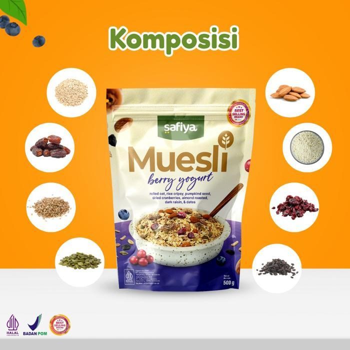 

Rps Safiya Muesli Berry Yogurt Sereal With Almond Premium