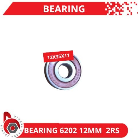 DT59 >> Bearing 6202 12mm 2RS N*N Japan Bering Double Tutup Karet  Klaher Laher Laker