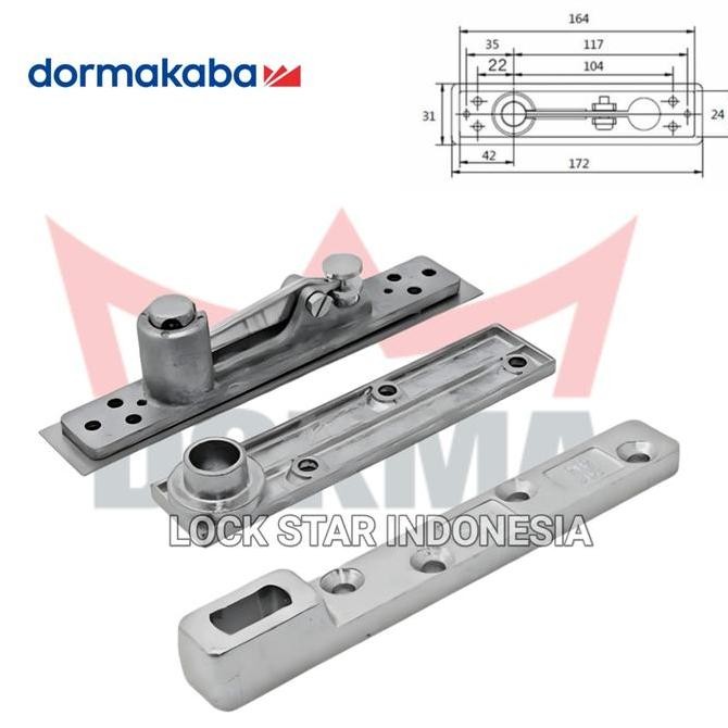 Engsel Putar Pivot Dorma Bts 84/65 Stang Floorhinge Dorma Original