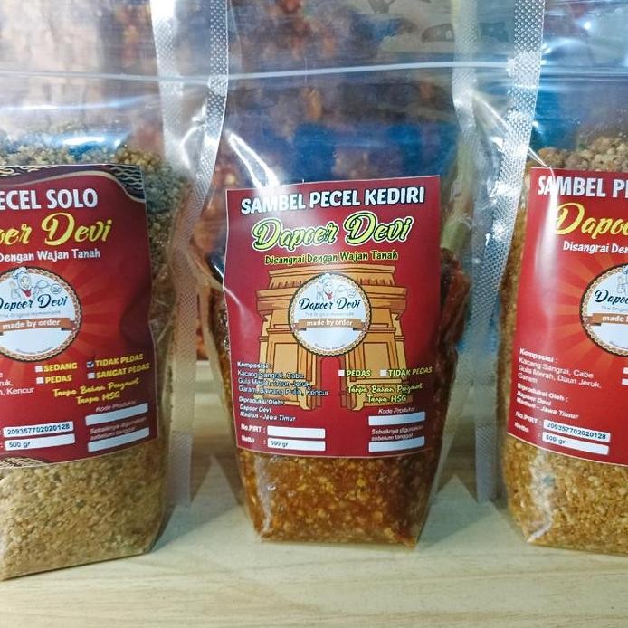 

1 Kg Sambel Pecel Kediri Dapoer Devi / Sambal Kacang Khas Kediri / Bumbu Pecel Kediri Pasti Ori