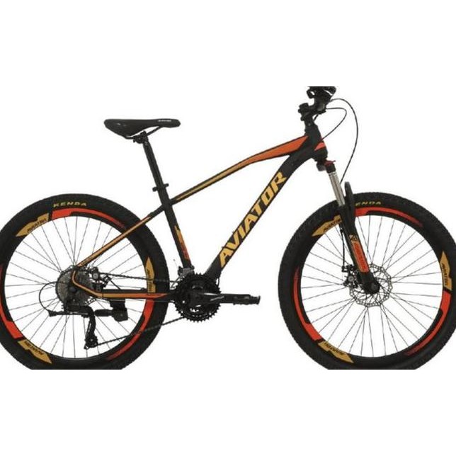 Sepeda Gunung Mtb Aviator 26 Inch 2692 Ve Tinggi 27 Speed