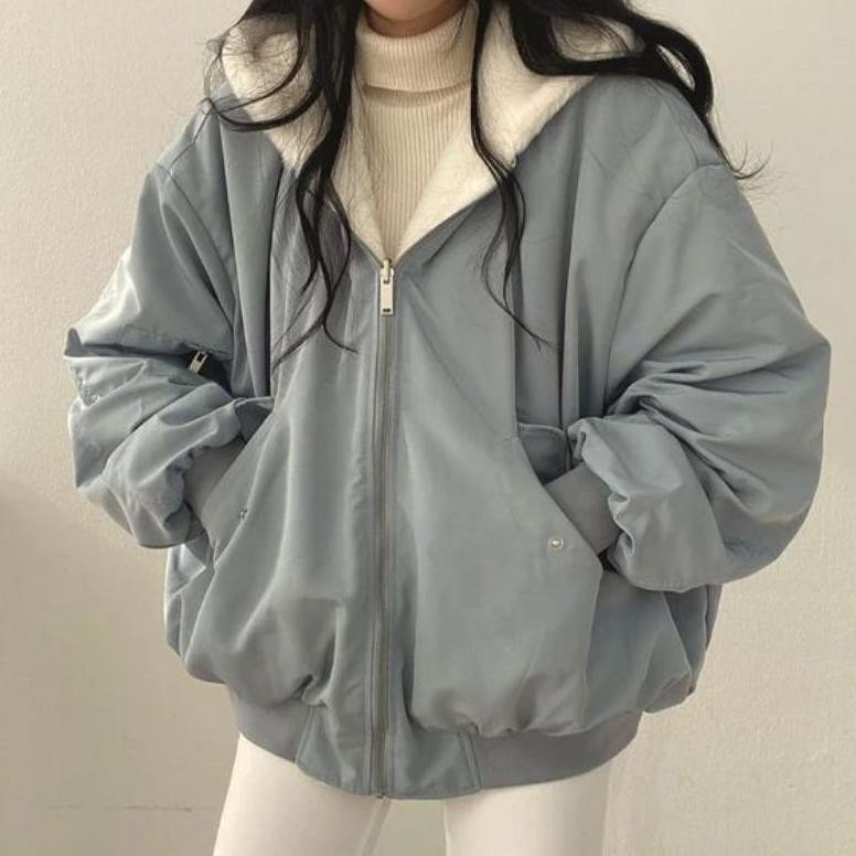 Jaket Musim dingin Wanita Jaket Hoodie Wanita Ukuran Jumbo Terbaru Jaket Terlaris wanita