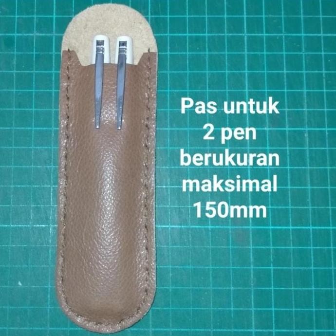 

TERSEDIA SARUNG TEMPAT PULPEN PENSIL KULIT SAPI ASLI LEATHER CASE 2 SLOT