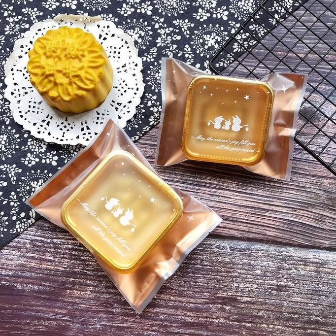 

100pc kantong kemasan mooncake RABBIT LANTERN/ plastik kue bulan