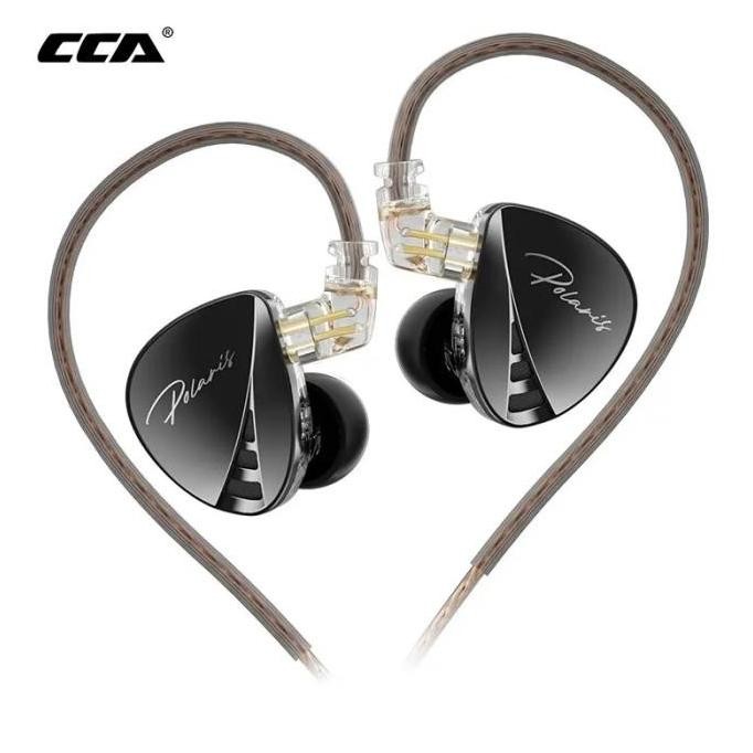 Tersedia CCA Polaris Dual Cavity Dynamic Driver Earphone Mic Noise Cancelling