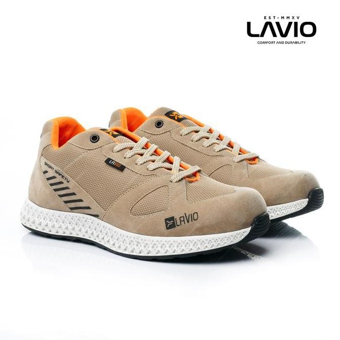 Baru Sepatu Safety Sneakers Lavio Pietro Ujung Besi Model Sporty Keren Pria