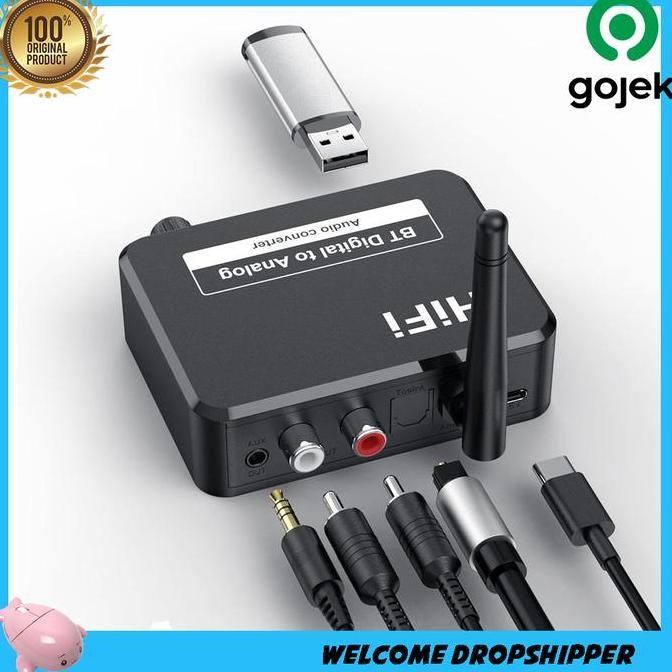 siap kirim vaorlo dac bluetooth 5.1 receiver audio hifi digital analog bls-b35