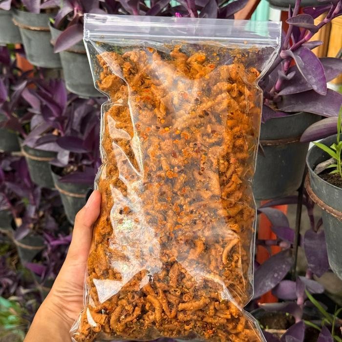 

FF 1kg keripik usus crispy premium | kripik usus ayam original | keripik usus ayam pedas daun jeruk jaya makmur 2 burungpuyuh snack keripik doyok snack