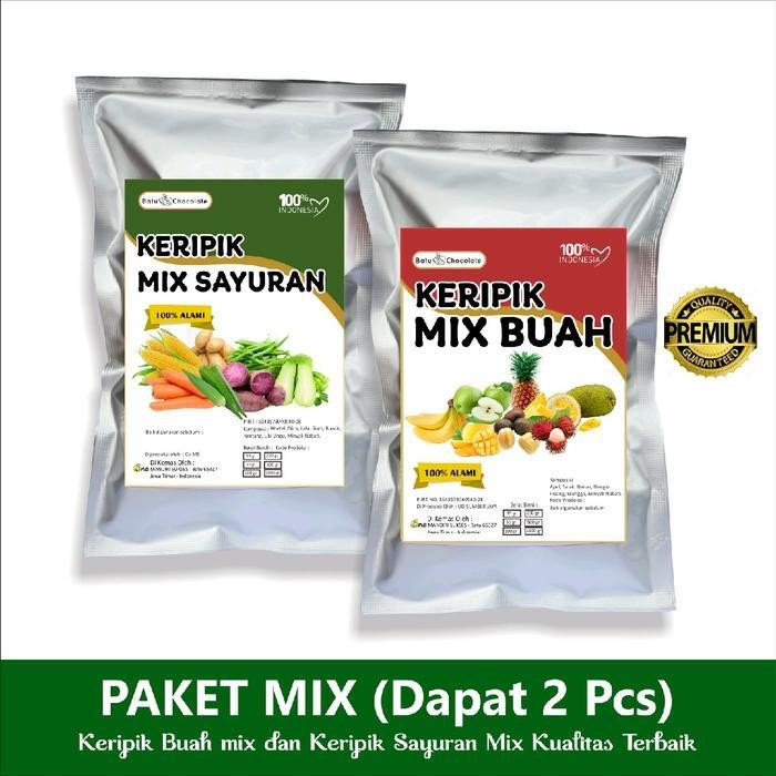 

FF Paket Keripik Buah Mix Dan Keripik Sayur Mix Dapat 2 pcs / Keripik Buah Mix 1 pc Dan Keripik Mix Sayuran 1 pc