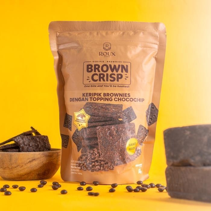 

FF BROWN CRISP KERIPIK BROWNIES CRISPY COKLAT ENAK RENYAH TOPPING KEJU CHEESE ALMOND CASHEW CHOCOCHIP 60g NAGIH FOOD CEMILAN Chocolate