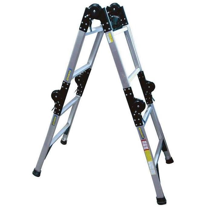 Tangga Lipat Aluminium Adjustable 5M Krisbow Kw0100606 Co
