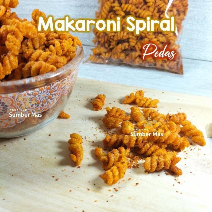 

FF Makaroni spiral Pedes 250 gr / kue kering kiloan / aneka snack