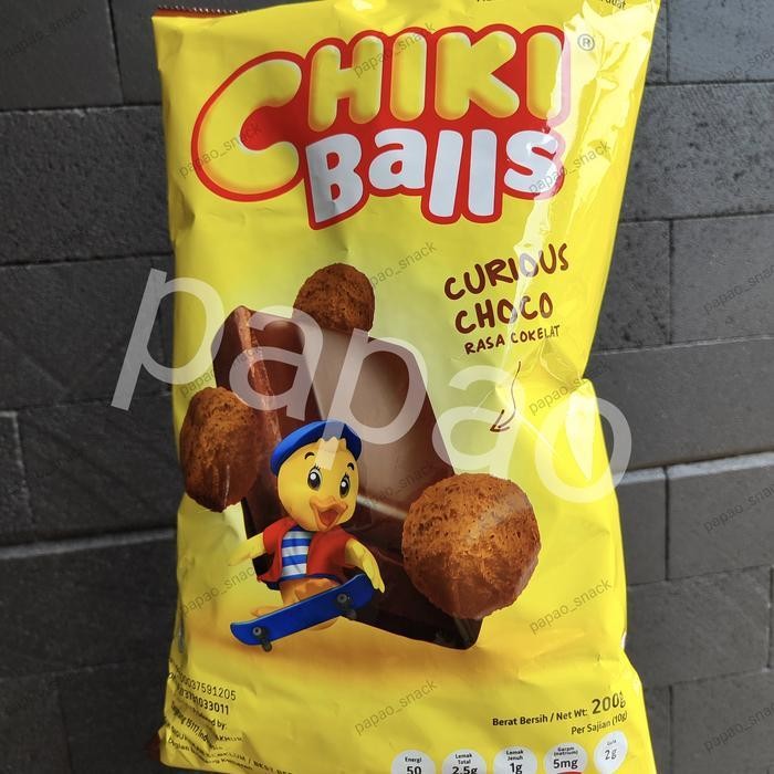 

FF Papao Chiki Balls Coklat Jumbo 200gr - Snack Rasa Curious Choco yang Menarik