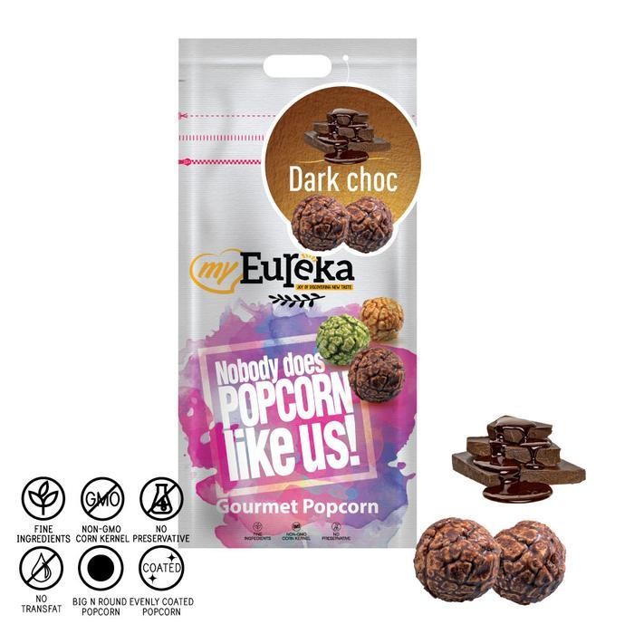 

FF Eureka Snack Popcorn Dark Choco Pack 140g Cemilan Jagung Manis