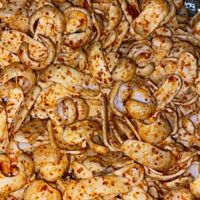 

FF (JABAH) Kerupuk Lidah Ikan Cemilan Makanan Ringan Pedas Snack Keripik Kering Jajanan Camilan