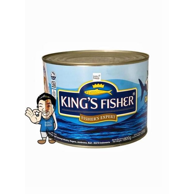 

READY KING'S FISHER TUNA IN BRINE KALENG 1800G - TUNA DALAM AIR GARAM ASLI