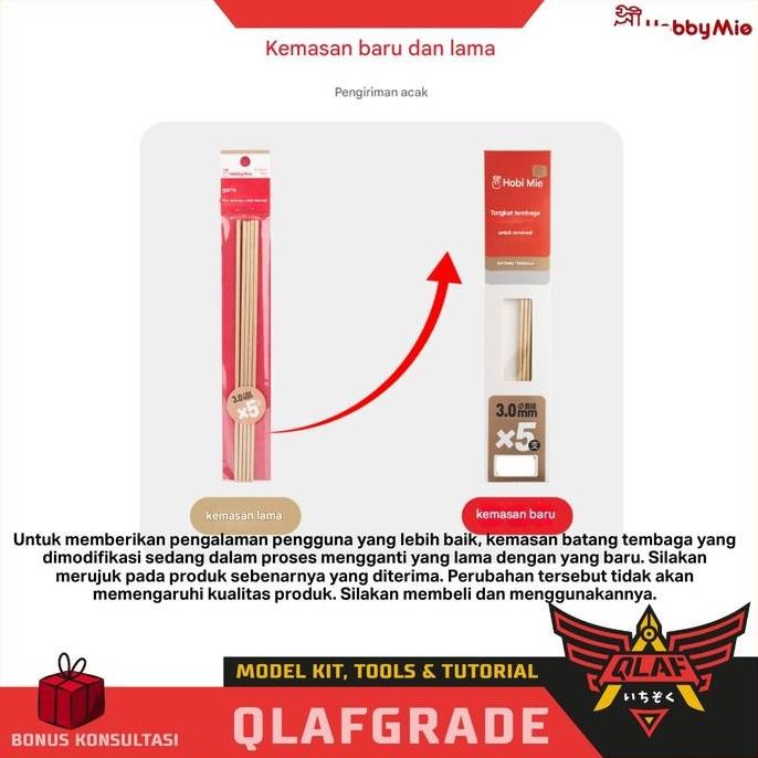 Brass Rod 0.5Mm Hobby Mio - 5Pcs Copper Tabung Bulat Solid Custom Gundam Model Kit