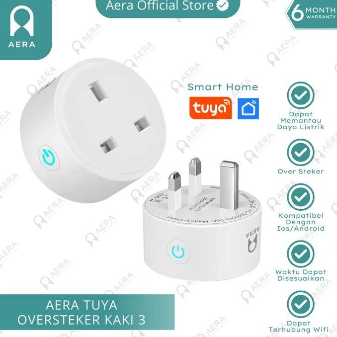 Termurah Tuya Smart Home Plug Wifi | Stop Kontak | Steker | Colokan Kaki 3 16A