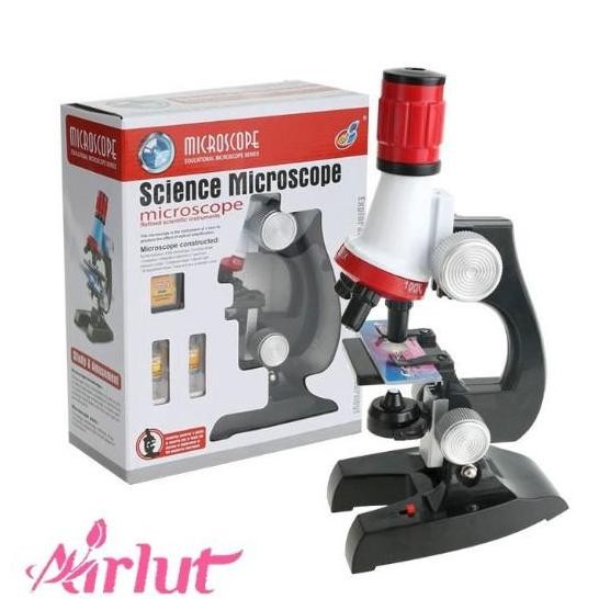

TERLARIS! Microscope / Mikroskop Edukasi Pembesaran 1200X Magnification Black Microscope Kit Sekolah Hadiah