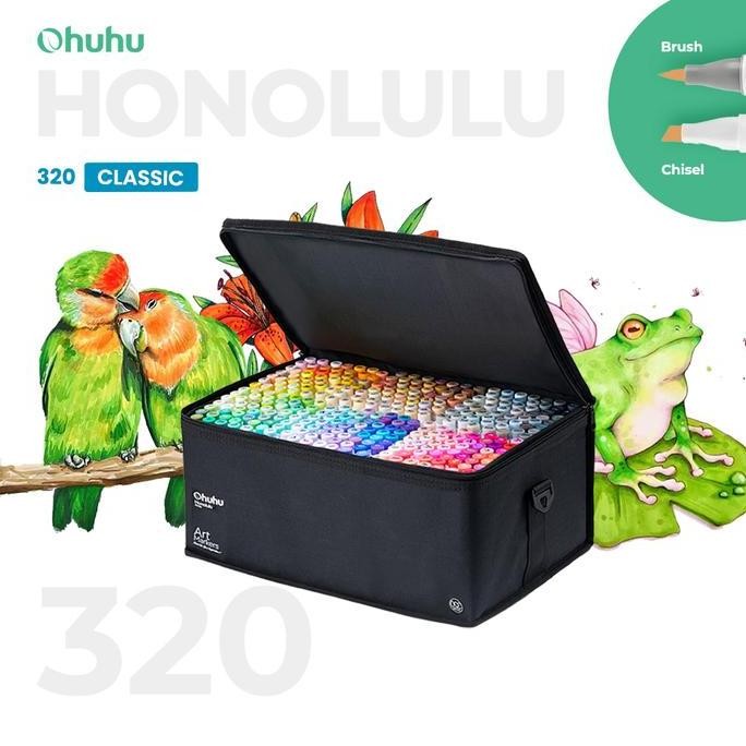 

OHUHU Honolulu 320 Colors Dual Tip (Brush & Chisel)
