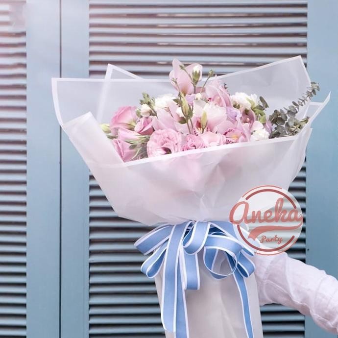 

Im31 [Isi 20] Kertas Buket Tranparant List / Kertas Paper Wrapping Flower List Im31