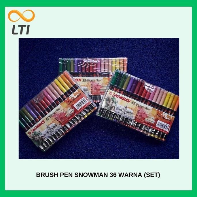 

TERBARU! Brush Pen Snowman 36 Warna / Set