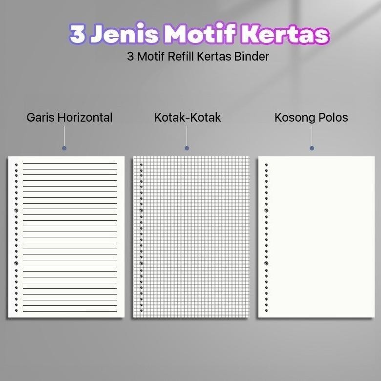 

Promo Paus Biru - Binder Note A5/B5 Ring Transparan Loose-Leaf Notebook Strap Kunci Hxx-3 Original