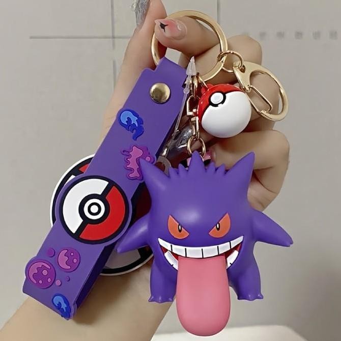 Stok Terbatas Nintendo Pokemon Keychain Strap Pokeball Gengar