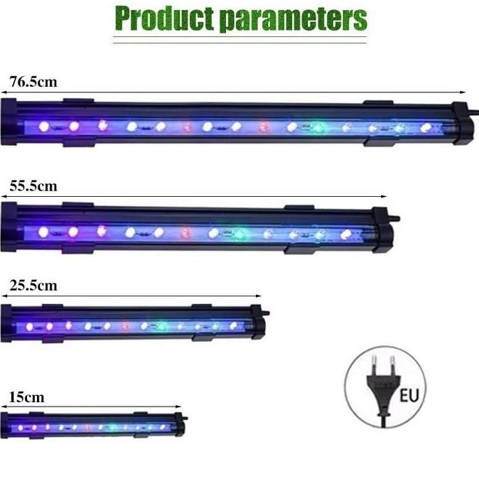 Lampu Led Celup Aquarium Lampu Gelembung Batu Aerator Lampu Akuarium