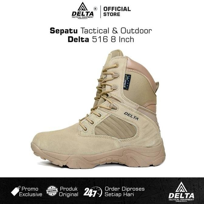Sale Delta BrandSepatu Tactical Delta Sepatu Premium 516 8 Inch Sepatu Boots Tactical Pdl/Tactical B