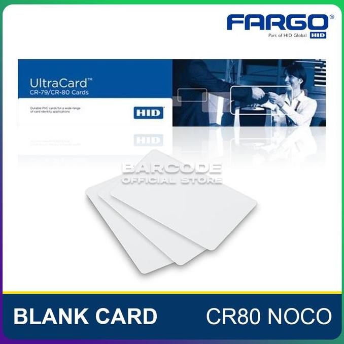 

Premium Kartu PVC Blank ID Card Ultracard Hid Noco CR 80 Isi 500 Pcs