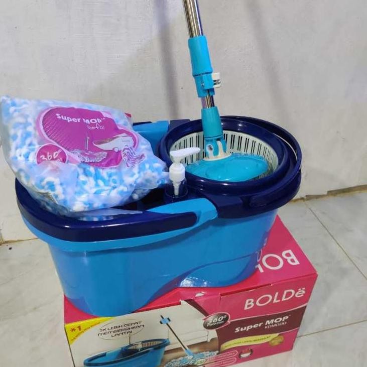 BOLDe Alat Pel Lantai Putar Praktis Spin Mop Komodo Desain Baru 6 Liter