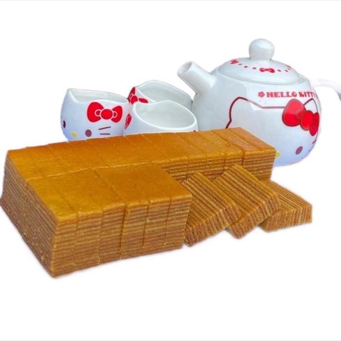 

IX kue Lapis legit original / susu ukuran 10x20cm