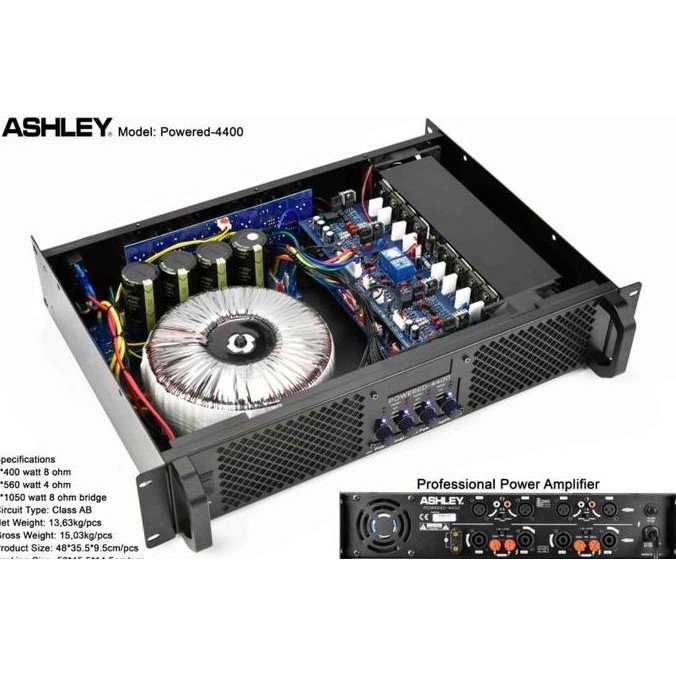 power amplifier ashley powered 4400 orinal ashley powered4400