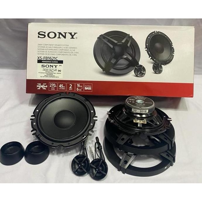 Speaker Component 2 way Sony XS-1621C Split 6,5 Inch Sony
